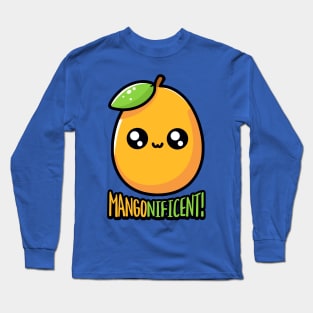 Mangonificent! Cute Mango Pun Long Sleeve T-Shirt